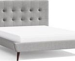 Furniture of America Theodore Mid-Century Modern Fabric Upholstered Plat... - $1,905.99