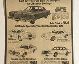1977 Schilling Lincoln Mercury Memphis Vintage Print Ad Advertisement pa16 - $8.88