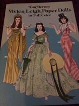 Vintage Vivian Leigh Paper Dolls Book Uncut Color Tierney Booklet - £9.83 GBP