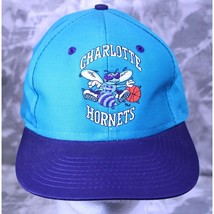 Charlotte Hornets Spell Out Logo Vintage 90s NBA Basketball Front Rear Print Sna - $22.90