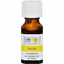 NEW Aura Cacia Oil Essential Neroli Jojoba 0.5 Fl Oz Packaging May Vary - $16.92