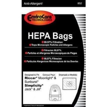 Moonlight, Jack & Jill, Snap, Pizzaz Hepa Bags by Envirocare Technologies - 6pk. - $14.11