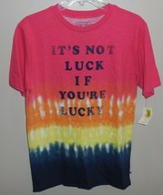 Lucky Brand Short Sleeve Tee T-Shirt Mens XL New It&#39;s Not Luck If You&#39;re Lucky - £17.22 GBP