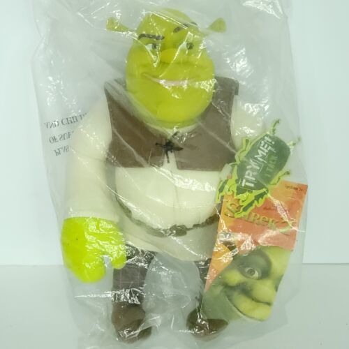 2001 Shrek Mcfarlane Plush Talks Needs Batteries Hard Head New In Bag - $39.59