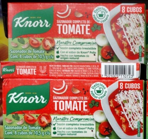 3X KNORR SAZONADOR COMPLETO DE  TOMATE / TOMATO SEASONING - 3 BOXES OF 8... - $14.50