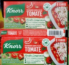 3X Knorr Sazonador Completo De Tomate / Tomato Seasoning - 3 Boxes Of 8 Cubes - £11.37 GBP