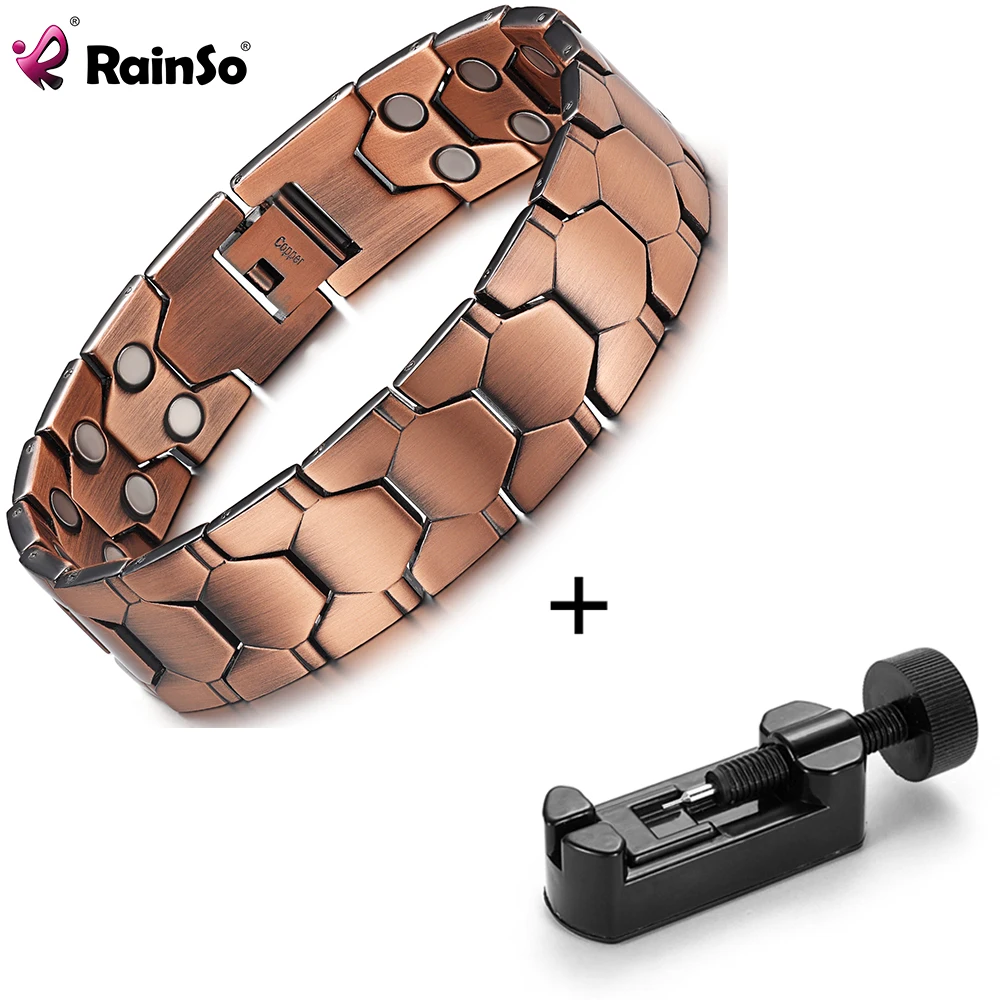 Netic copper bracelet for men women healthy bio energy chain bangle bracelet daily wear thumb200