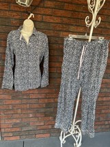 Victoria Secret 2 Piece Pajama Set Medium 100% Cotton Flannel Elastic Wa... - $19.95