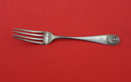 Shell by Durgin Sterling Silver Regular Fork 7&quot; B Monogram Some Tine wear - £70.43 GBP