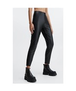 Fabletics Vegan Leather High Waisted Black Leggings Size Small - $25.00