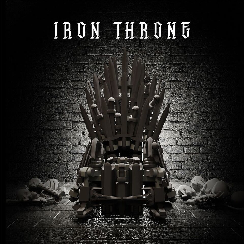 Iron Throne Model Building Blocks Set MOC Bricks Toys Gift for Game of T... - $14.84
