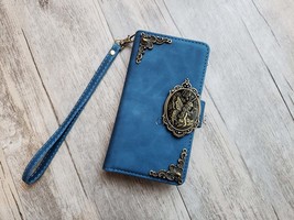 Gothic Fairy Zipper leather phone wallet case for iPhone / Galaxy MN2746 - $29.00