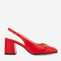 The Potomac Red Leather Slingback Women Sandal image 9