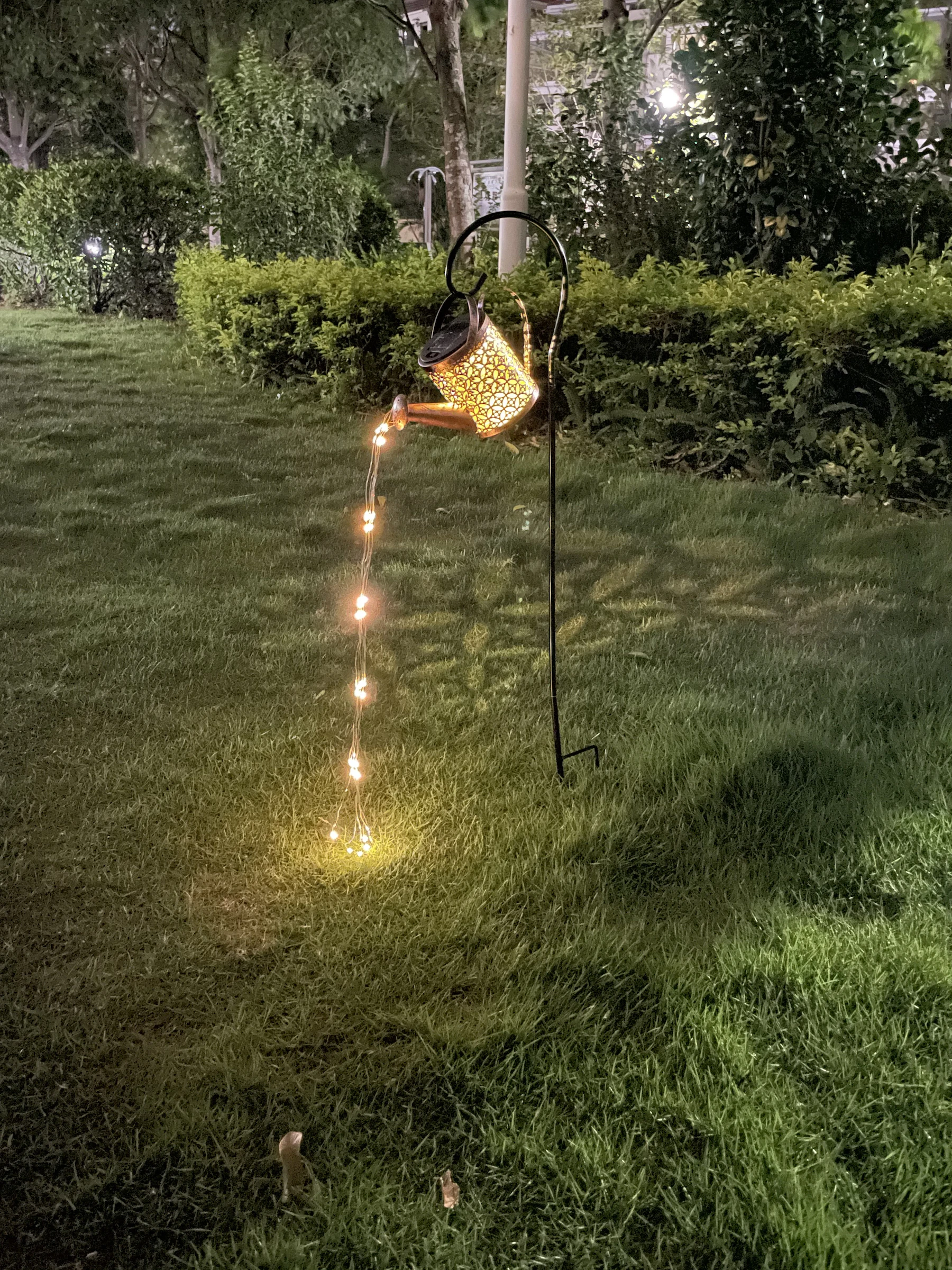 Water Can Solar Lighted Outdoor Garden Stake Decoration Lamp Lantern Pathway Mar - £63.32 GBP
