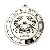 Cancer Crab Astrological Zodiac Sign Horoscope Astrology Stainless Steel Pendant - £7.50 GBP