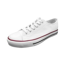 Ish Original Official Men Blank Low Top Rubber Sole Casual, White, Size 10.0 - £22.15 GBP