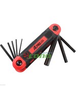 8pcs MM Metric Folding Pocket Hex Allen Key Wrench Driver Set Easy Grip New - $13.02 CAD