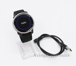 Garmin Venu 2 GPS Smartwatch 45mm Silver Bezel w/ Granite Blue Case READ - £86.78 GBP