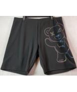 SheIn Curve Shorts Womens 3XL Black Polyester Flat Front Elastic Waist P... - $20.22