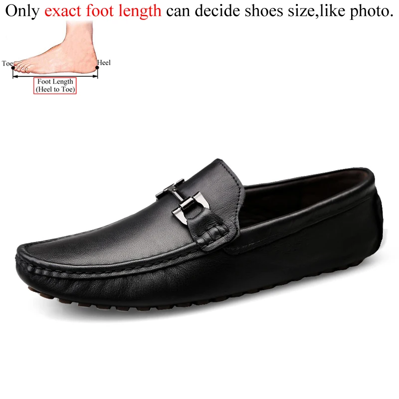Leather Slip On Mens Loafers Casual Shoes Men Designer Lofer Man Mocasin... - $51.74