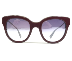 Marc Jacobs Sunglasses MARC 165/S LHFIC Red Silver Cat Eye Frames w/ Purple Lens - £44.69 GBP