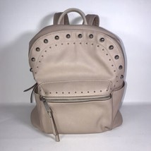 Nine West backpack 14&quot;x12&quot;x5&quot; Taren Bag Studded Blush Pink Beige Faux Le... - £23.53 GBP