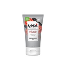 Yes To Tomatoes Clear Skin Detoxifying Charcoal Deep Cleansing Scrub 3.5 Oz, For - £14.38 GBP
