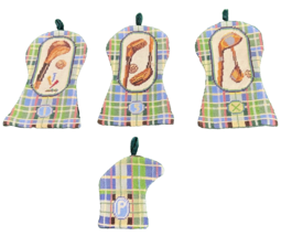 Golf Oven Mitt Headcover Pot Holder Set 4 Pieces 1,5,X,Putter Great Condition - £23.20 GBP