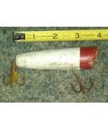 Wooden Heddon Chugger Spook Red/White Top Water Vintage Fishing Lure Ver... - $68.45 CAD