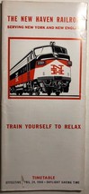 NEW HAVEN RAILROAD Time Tables April 24, 1966 - £7.90 GBP
