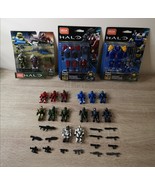 Halo Mega Bloks 3 Sets &amp; Figures Lot (with Weapons). Please Read Descrip... - $124.86 CAD