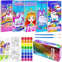 5PCS Water Color Paint Sets for Kids Pocket Watercolor Painting coloring Book Pa - £25.72 GBP