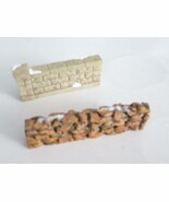 DEPT 56 - TWO DIFFERENT CERAMIC WALLS  - 4 3/4&quot; X 1 3/4&quot; - EXC. - B11R - $3.75