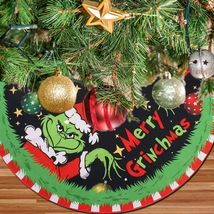 Merry Christmas Tree Skirt Collar 48 Inch, Softand Funny Farmhouse Holid... - $25.17 CAD