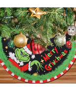Merry Christmas Tree Skirt Collar 48 Inch, Softand Funny Farmhouse Holid... - $25.09 CAD
