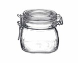 Bormioli Rocco Fido 17.5 Ounce Glass Storage Jars:, 17 Ounce, Clear - £17.17 GBP