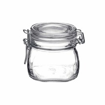 Bormioli Rocco Fido 17.5 Ounce Glass Storage Jars:, 17 Ounce, Clear - £16.69 GBP