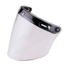 Universal 3-Snap Flip Up Visor Shield Lens for Retro Open Face Motorcycl... - $28.71