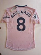 Martin Odegaard #8 Arsenal FC EPL Match Slim Pink Third Soccer Jersey 2022-2023 - £61.78 GBP