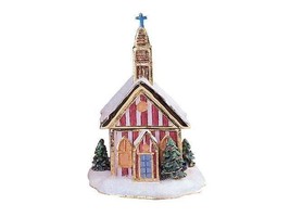 Jeweled Enamel Pewter Christmas Church Hinged Trinket Jewelry Box Terra ... - £21.49 GBP