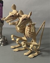 Pair Halloween Rat Articulating Skeleton Decoration&#39;s Or Aquarium Decor - $13.99