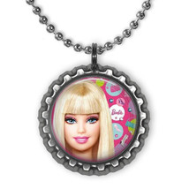 BARBIE 3D Bottle Cap Necklace #6 | Gift for Kids | Birthday | Christmas - £3.96 GBP