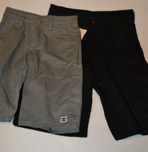 DC SHOES CO  Boys  Shorts Size 20 W 30 16 W 28 NWT Gray or Black Pinline - $17.99