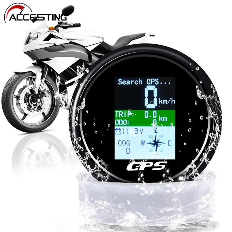 85mm GPS Speedometer Odometer Waterproof TFT Screen Trip COG Digital Car - £48.72 GBP+