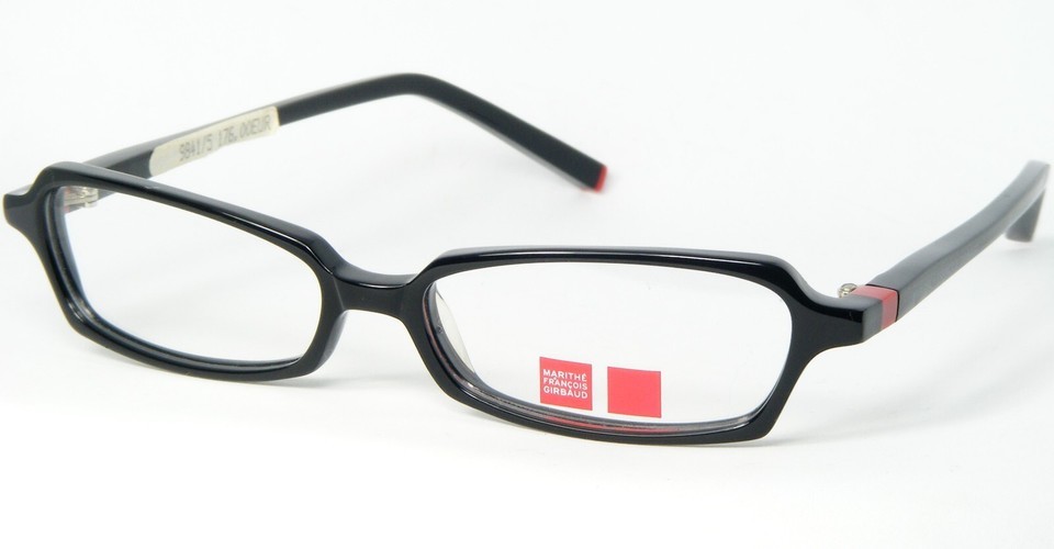 NOS Marithe Francois Girbaud GI16101 C1 SHINY BLACK EYEGLASSES GLASSES 5... - $98.98