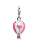 Sterling Silver Hot Air Balloon Lobster Clasp Charm Jewerly 28mm x 11mm - £22.86 GBP