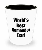 Komondor Dad Shot Glass Worlds Best Dog Lover Funny Gift For Pet Owner Liquor Lo - £10.12 GBP