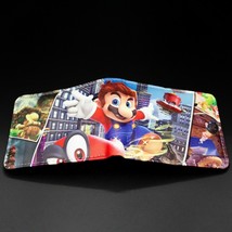 Cute Super Mario Bros Purse Short Bifold Fashion Leather Wallet S1 - £11.79 GBP