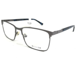 Helium Eyeglasses Frames 4336 GUN Gunmetal Grey Blue Square Full Rim 55-... - $41.88