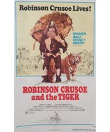 Vintage 1972 Film Poster Robinson Crusoe &amp; the Tiger, Walt Disney Award ... - $630.89 CAD